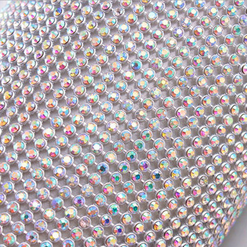 热销推荐 3mm银底铝网背胶钻 国a水钻热熔胶板钻 鞋材服饰diy配件