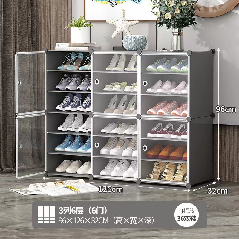 Folding Drawer Transparent Shoe Box Household Shoe Rack Shoe Cabinet Shoes Deposit Box Storage Box Artifact Space Saving 0819