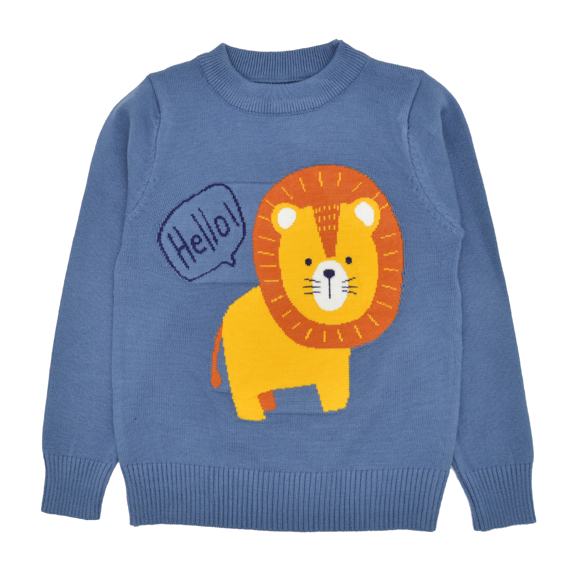 工厂现货批发套头圆领中小童毛衣卡通长袖针织打底衫男女童装上衣