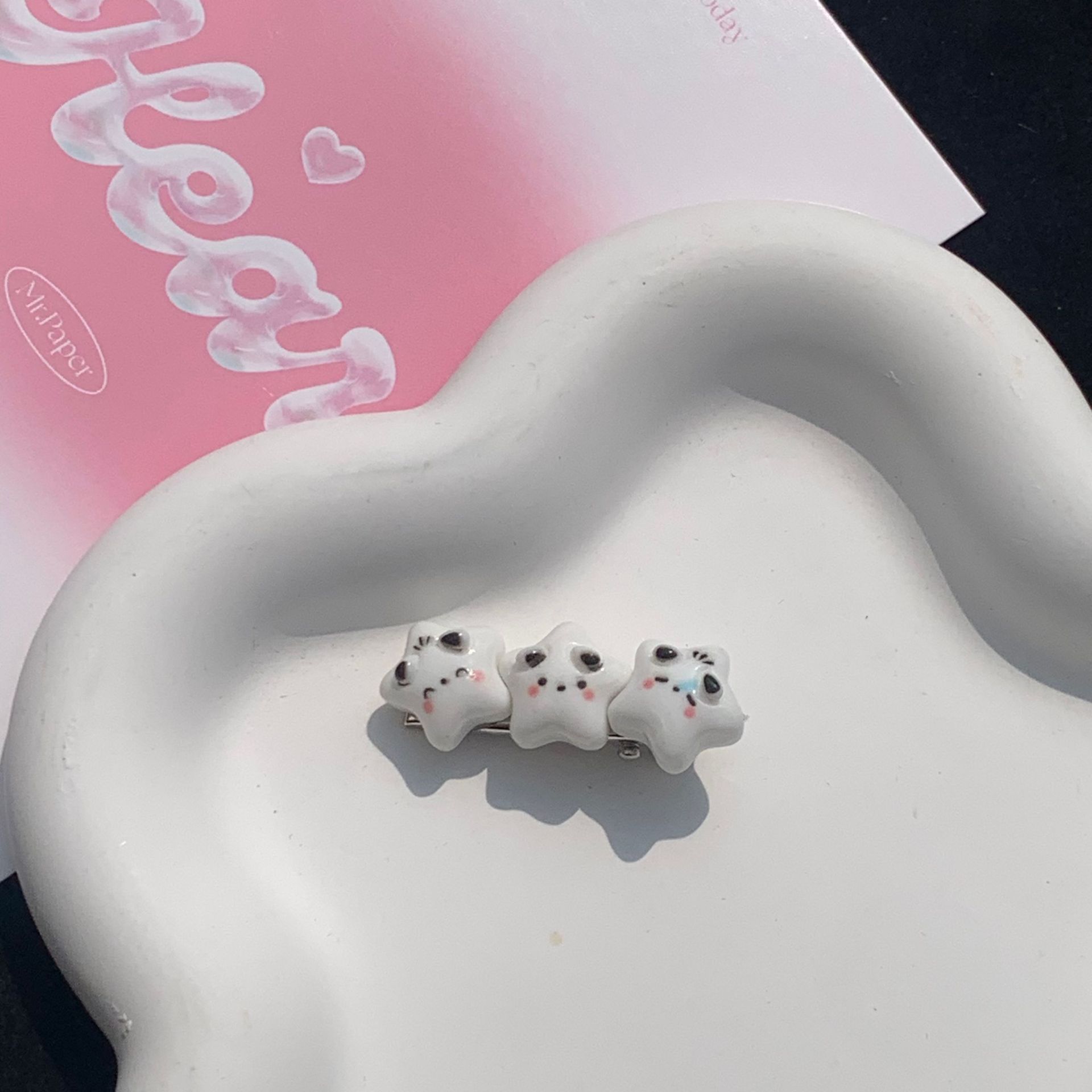 Cute Emoji Kitten Pacha Dog XINGX Duckbill Clip Sweet Girly Bangs Side Barrettes Cartoon Hair Accessories Female
