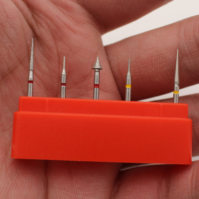 牙科临面去釉车针套装 高速手机车针 抛光车针 磨头 钻头 5支装