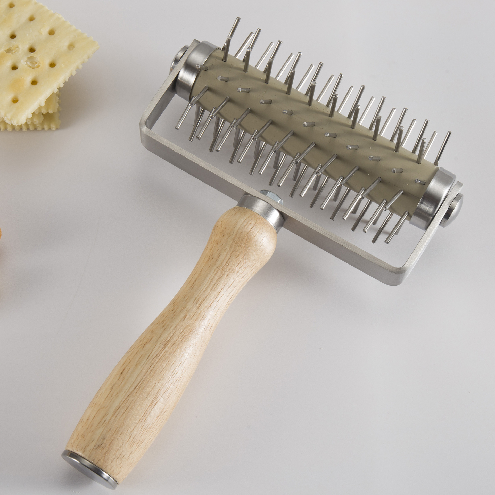 橡木披萨打孔器烘焙点心工具现货车轮饼干薄饼披萨滚针打孔器批发