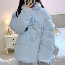 新中式盘扣羽绒服女冬2024年新款短款棉服外套加厚保暖甜美小个子