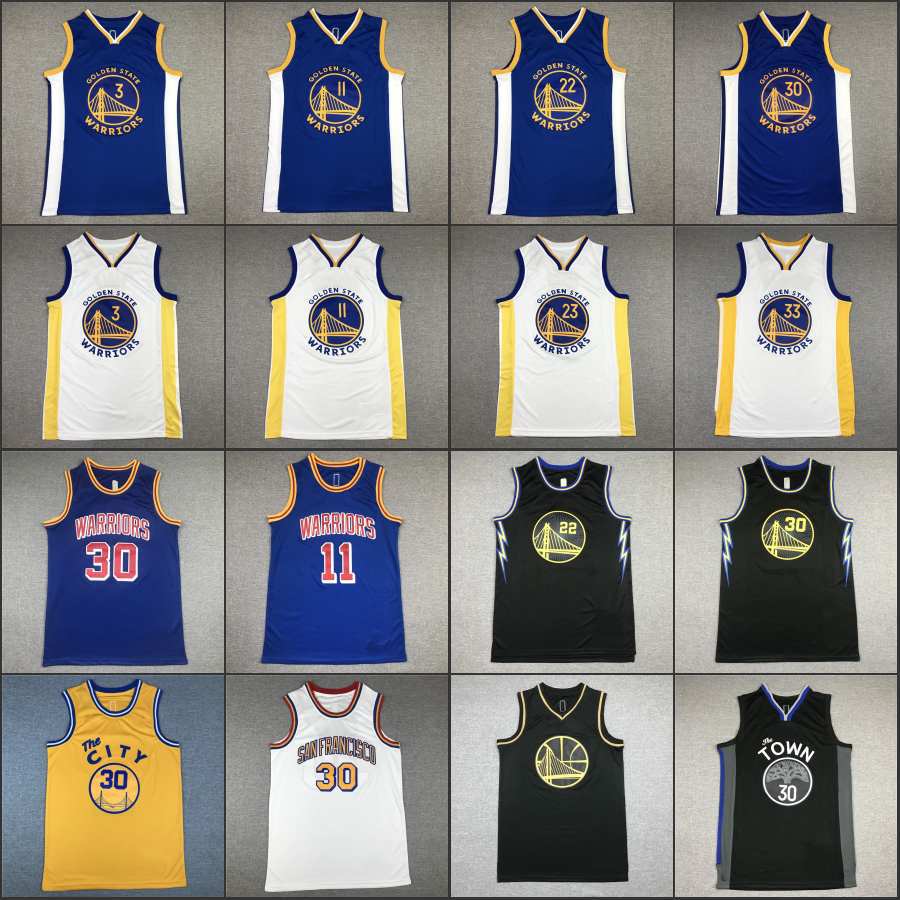勇士队warriors刺绣篮球球衣背心库里30# curry 11# 22# 3#paul