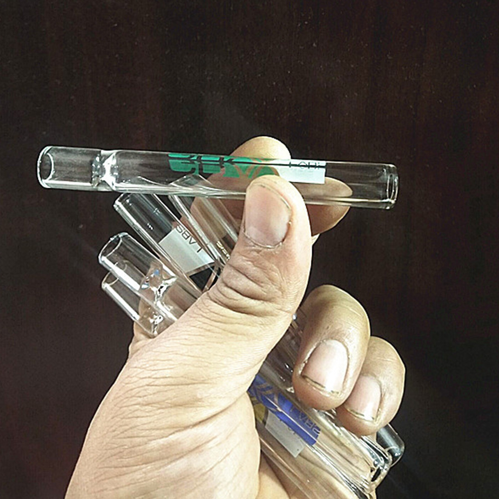 玻璃烟斗 高硼硅玻璃烟斗玻璃管烟嘴 logo烟管定制glass pipe