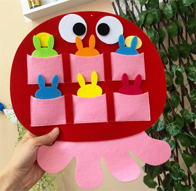 幼儿园晨检袋进区卡袋不织布幼儿园区域活动材料区角布置投放自制