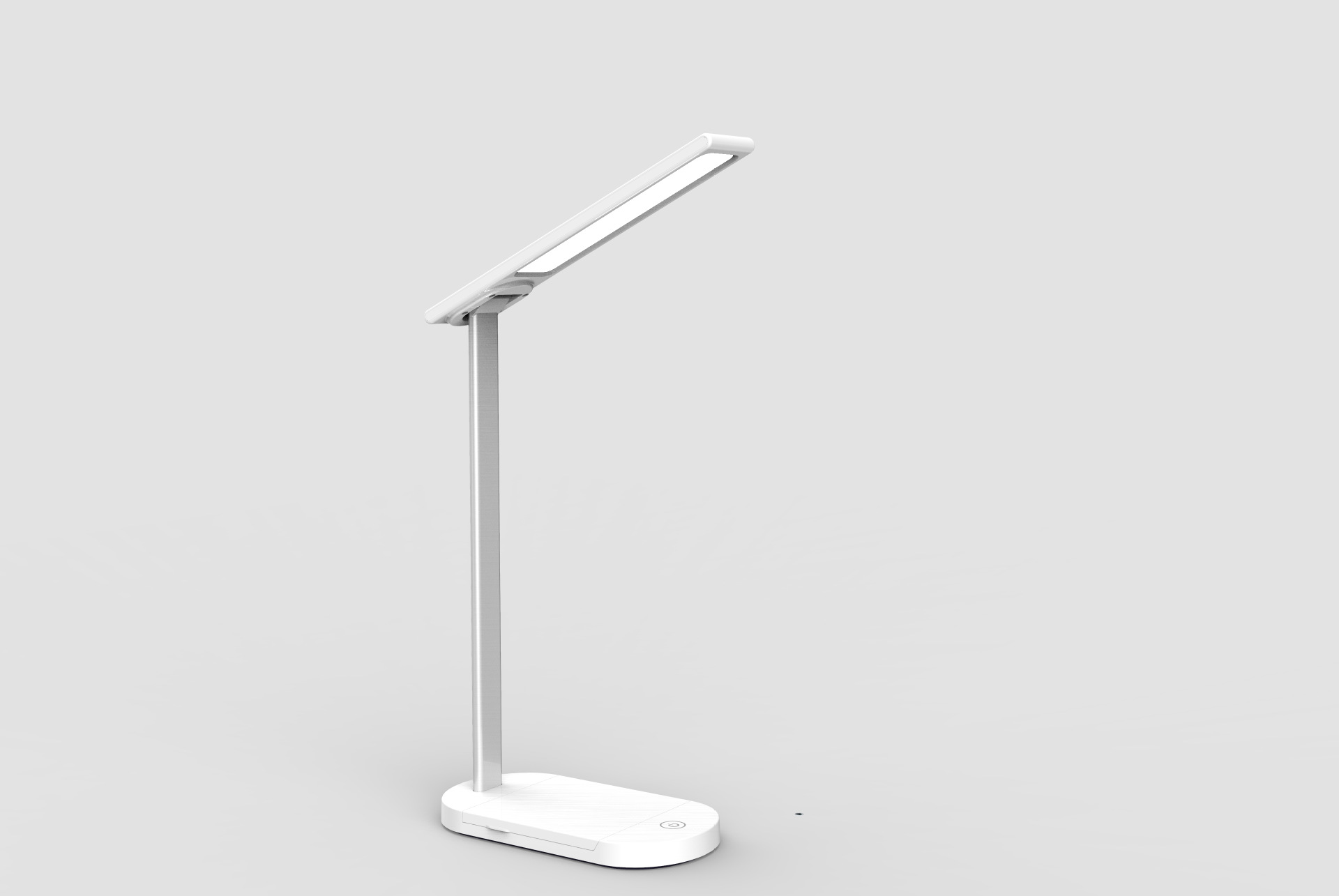 折叠15w手机无线充电台灯usb学生阅读护眼led台灯三档触控调光d18