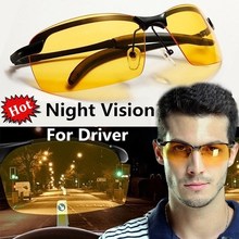 Fashion Yellow High end Night Vision Driving Glasses Polari