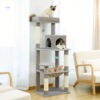 6 Tier Tall Cat Tree for Indoor Cats Multi Level Cat Tower|ru 6 Tier Tall Cat Tree for Indoor Cats Multi Level Cat Tower|ru