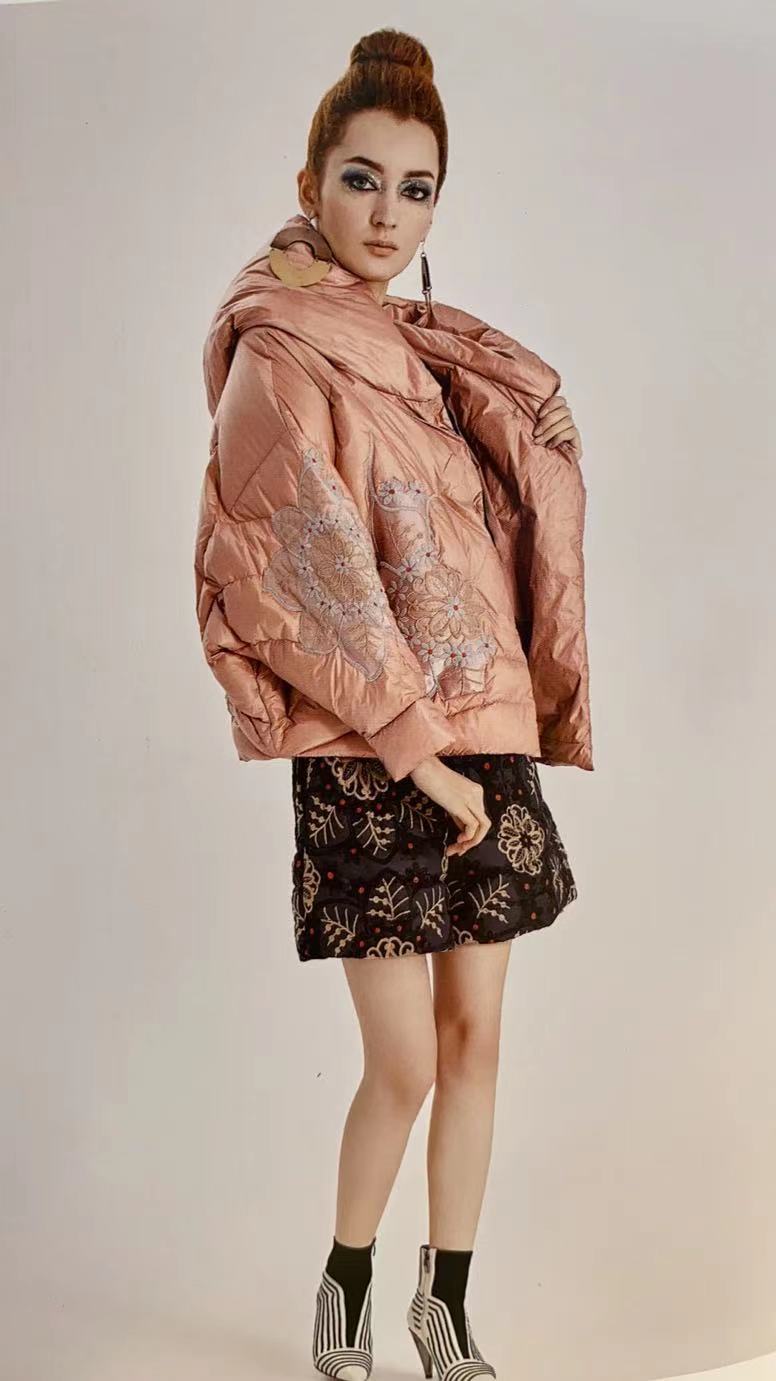 zhuola卓拉羽绒服女 品牌折扣女装2021年冬装新款原创设计师品牌