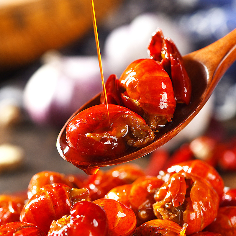 麻辣小龙虾尾批发厂家直销休闲香辣零食小吃虾自贡冷吃虾肉