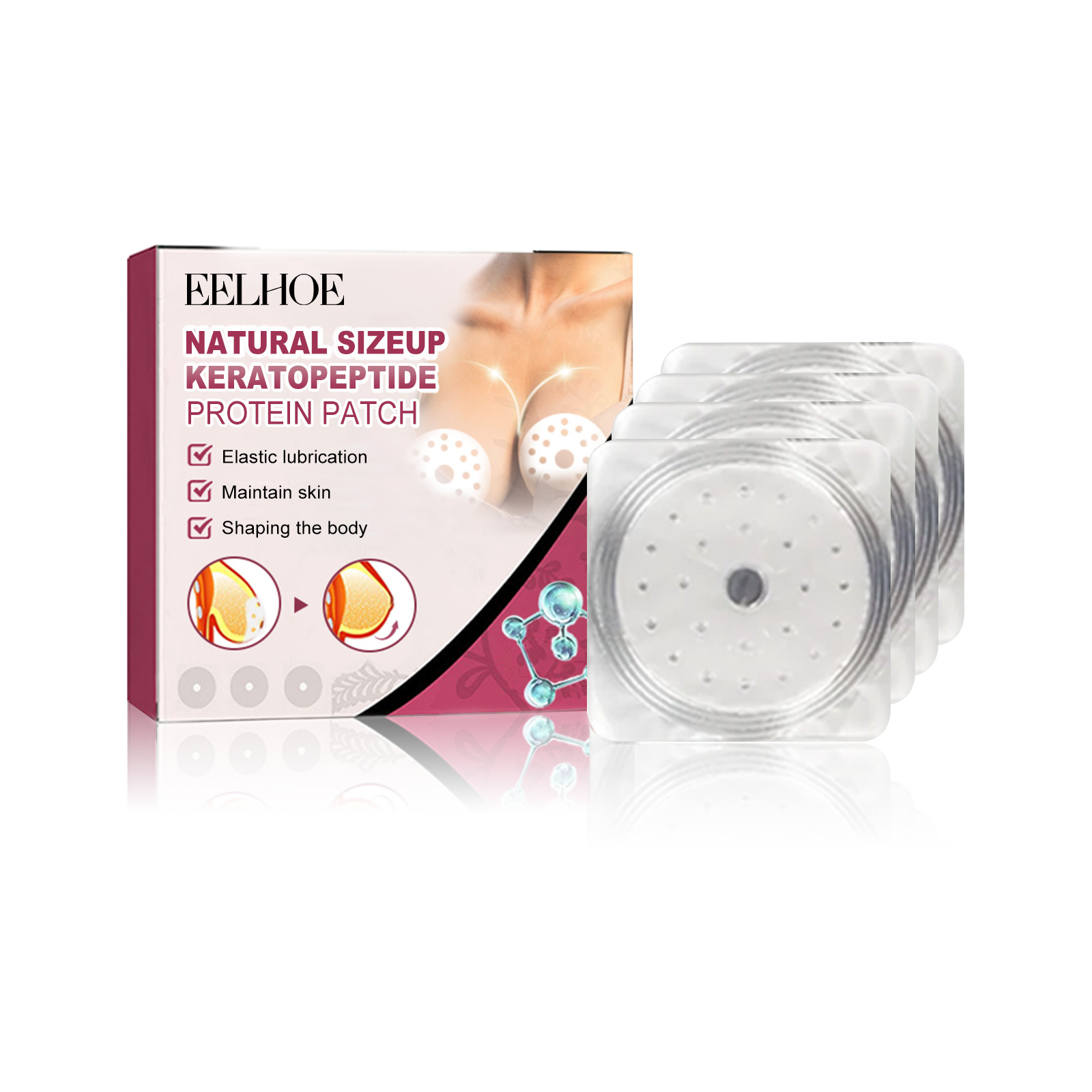 Eelhoe Nudebra Push up Firm Chest Care Anti-Sagging Traceless Ventilation Invisible Beauty Chest Patch