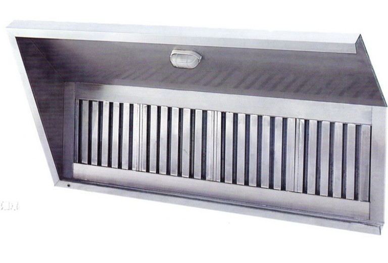 商用不锈钢烟罩饭店厨房排烟罩大吸力排烟油烟罩简易厨房新风系统