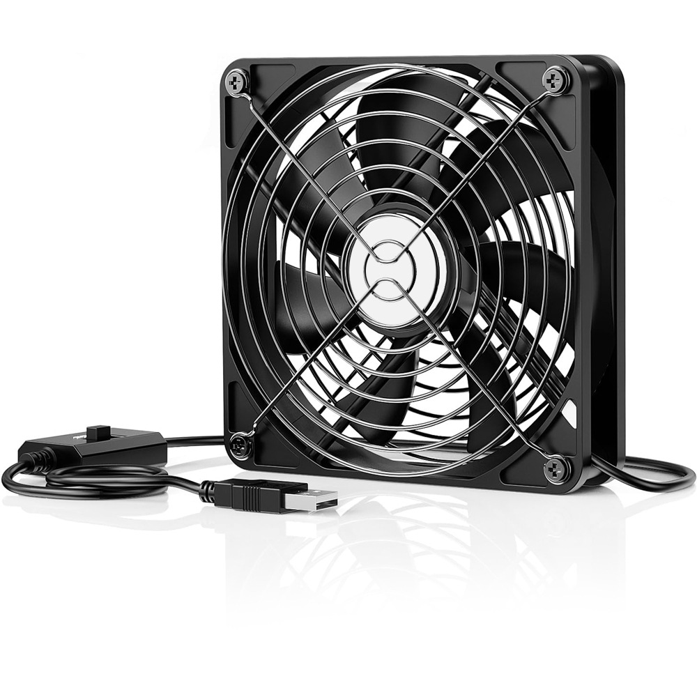 厂家现货4/8/9/12/14公分USB/DC5V散热风扇电脑机柜三档调速风扇