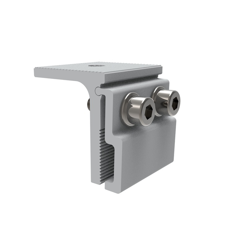 彩钢瓦梯形夹具 彩钢瓦光伏支架配件铝合金t型夹具批发彩钢瓦夹具