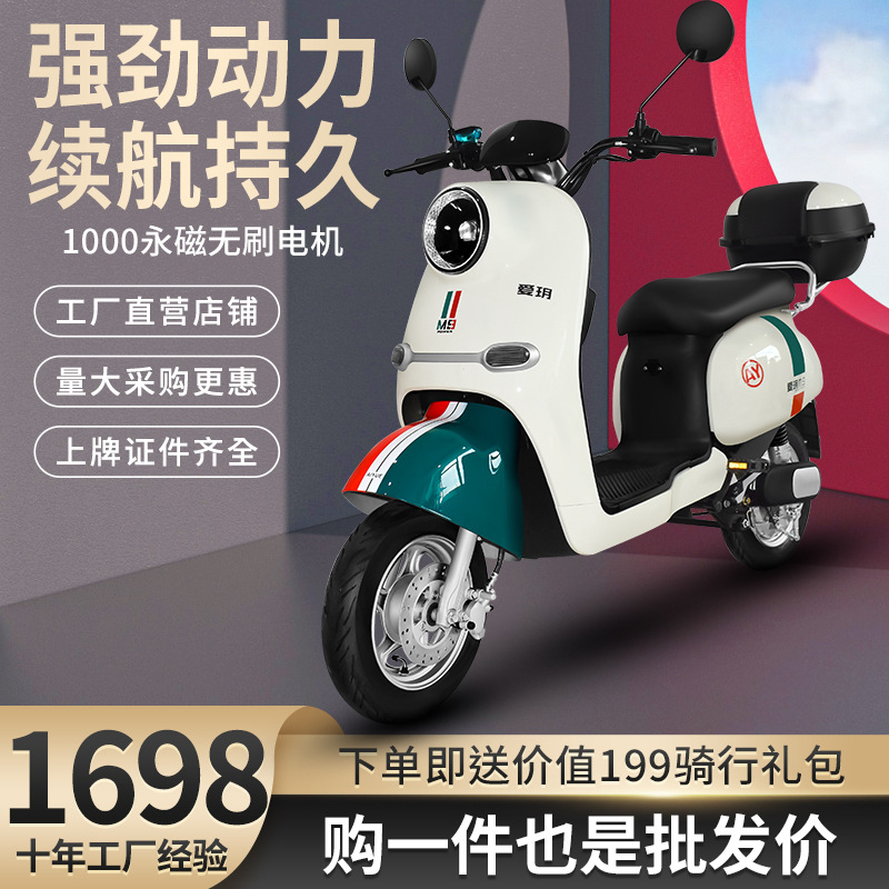 电动车批发新国标小型男女款小龟王脚踏板电动车长跑王外卖电瓶车