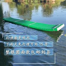 竹筏竹排竹排塑料管竹筏钓鱼PVC船渔用平面整根款水管