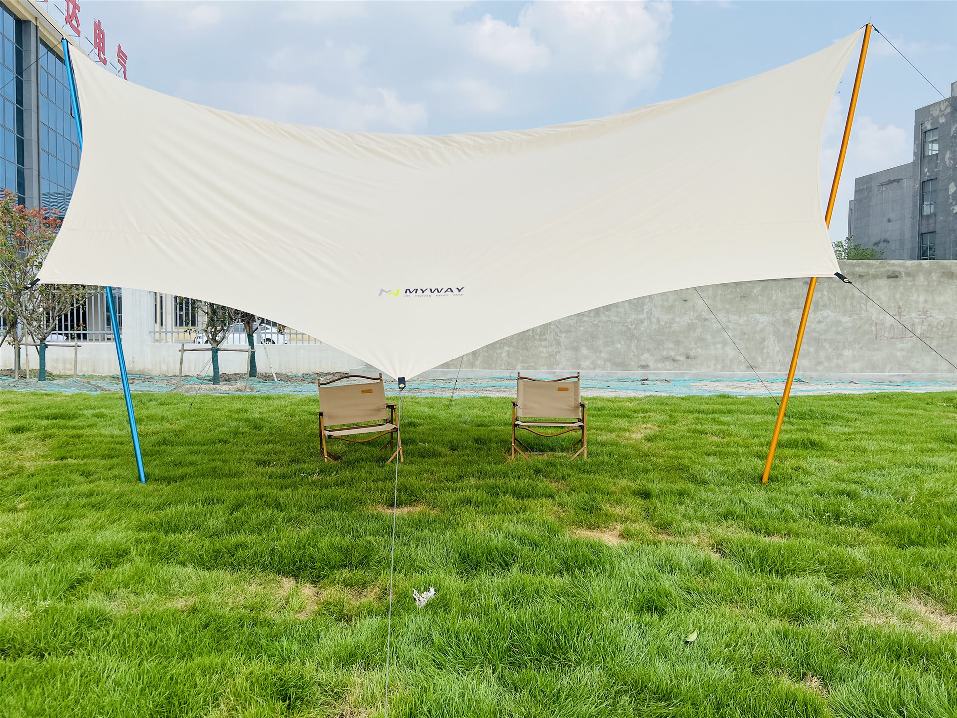 户外野外公园露营八角天幕帐篷遮阳天幕速开帐篷防水防雨