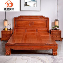 明清古典雕花红木床中式仿古花梨木实木床1.8米双人床1.5米单人床