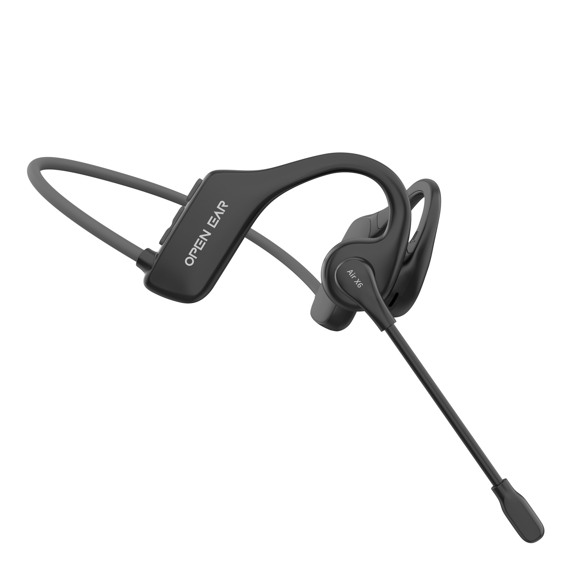 新款as19气传导蓝牙耳机耳麦通讯耳机商务网课驾车骑行enc降噪麦