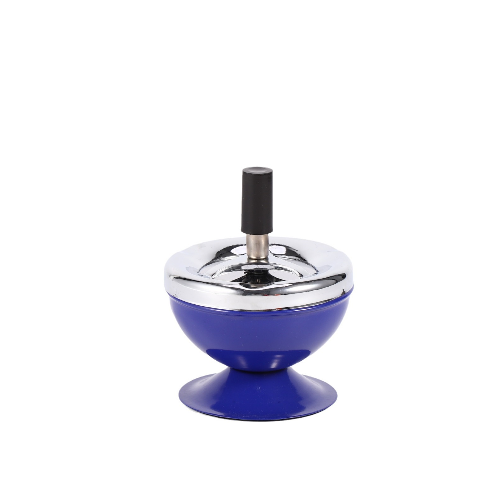 New Creative Fashion Household Stainless Steel Ashtray with Lid High-End Household Windproof Sealed Ashtray Wholesale