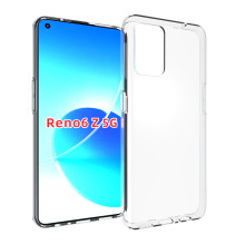 OPPO RENO 6Z 5G版手机壳保护套TPU清水套适用贴皮素材光面防水纹