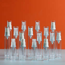 厂家批发5ml透明AS真空瓶10ml按压式喷雾瓶乳液精华分装瓶现货