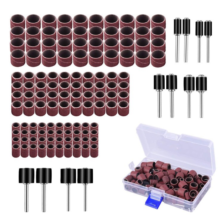 抛光打磨砂圈砂皮砂纸磨头木头雕刻模型抛光金属除锈圆柱型砂套