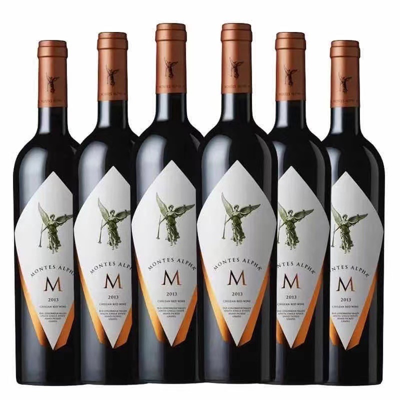 蒙特斯红酒欧法大m紫天使富乐干红葡萄酒智利十八罗汉原瓶进口