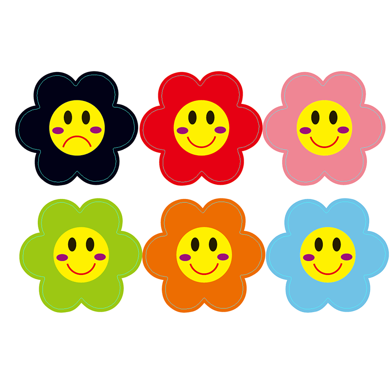 大号花朵磁贴小组竞赛评比磁贴奖励学生用品小红花磁贴5色