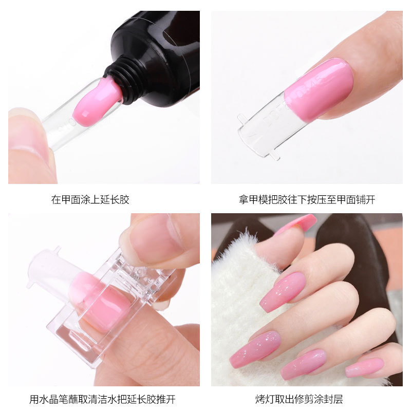 Nail Art Crystal Nail Mold Fixed Clip Manicure Implement Epoxy Glue Clip Crystal Delay Glue Shape Clip Spot