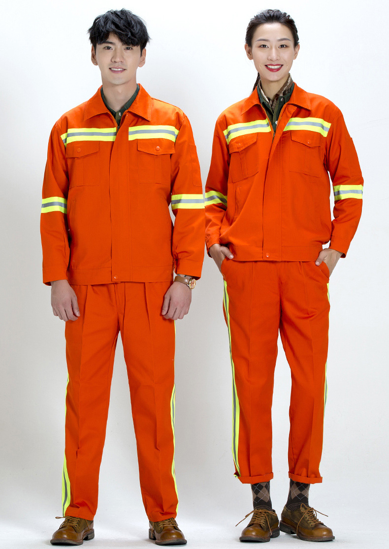 反光条工作服套装男环卫清洁工人劳保服保洁工装公路养护工程服