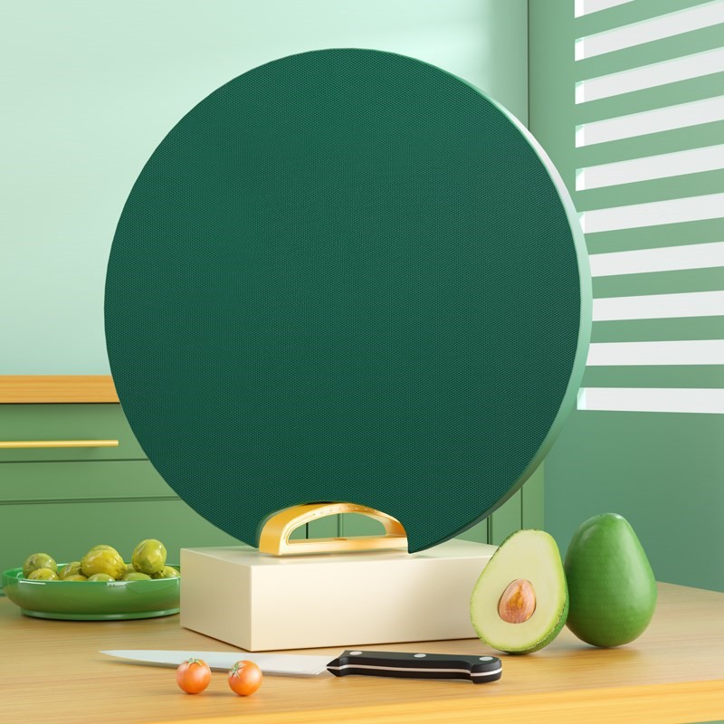 Cutting Board round Stand Cutting Board Vegetable Cutting Board Fruit Chopping Board PE Mildew-Proof round Double-Sided Stand Kitchen Cutting Board Bone Cutting Board