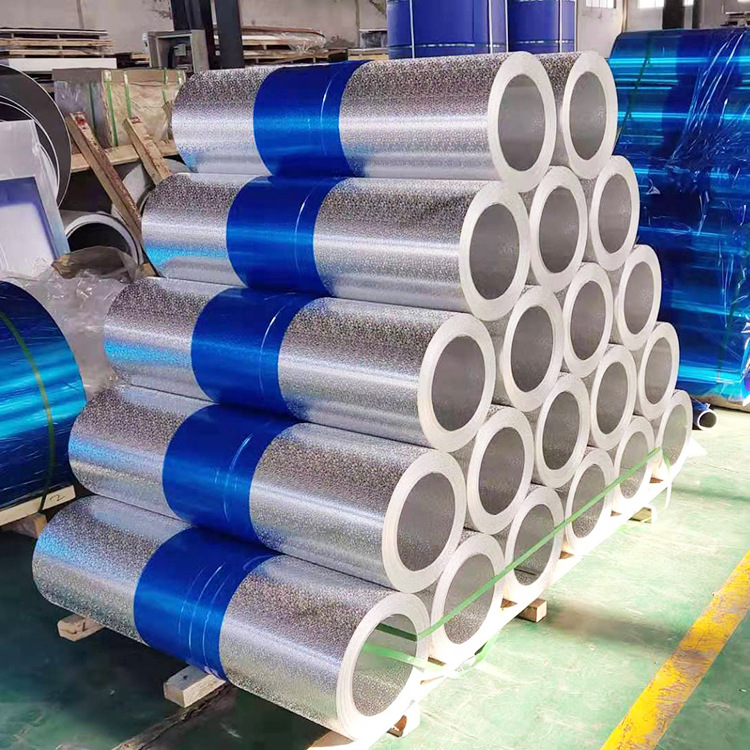 批发 保温铝卷 1060保温铝皮 橘皮铝板 小铝卷 50米铝皮 0.5铝卷