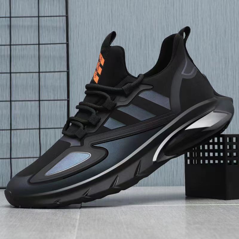 Sneaker Trendy 2023 New Men's Shoes Summer Breathable Fly-Knit Sneakers Sneaker Men's Casual Shoes Factory Foreign Trade Wholesale