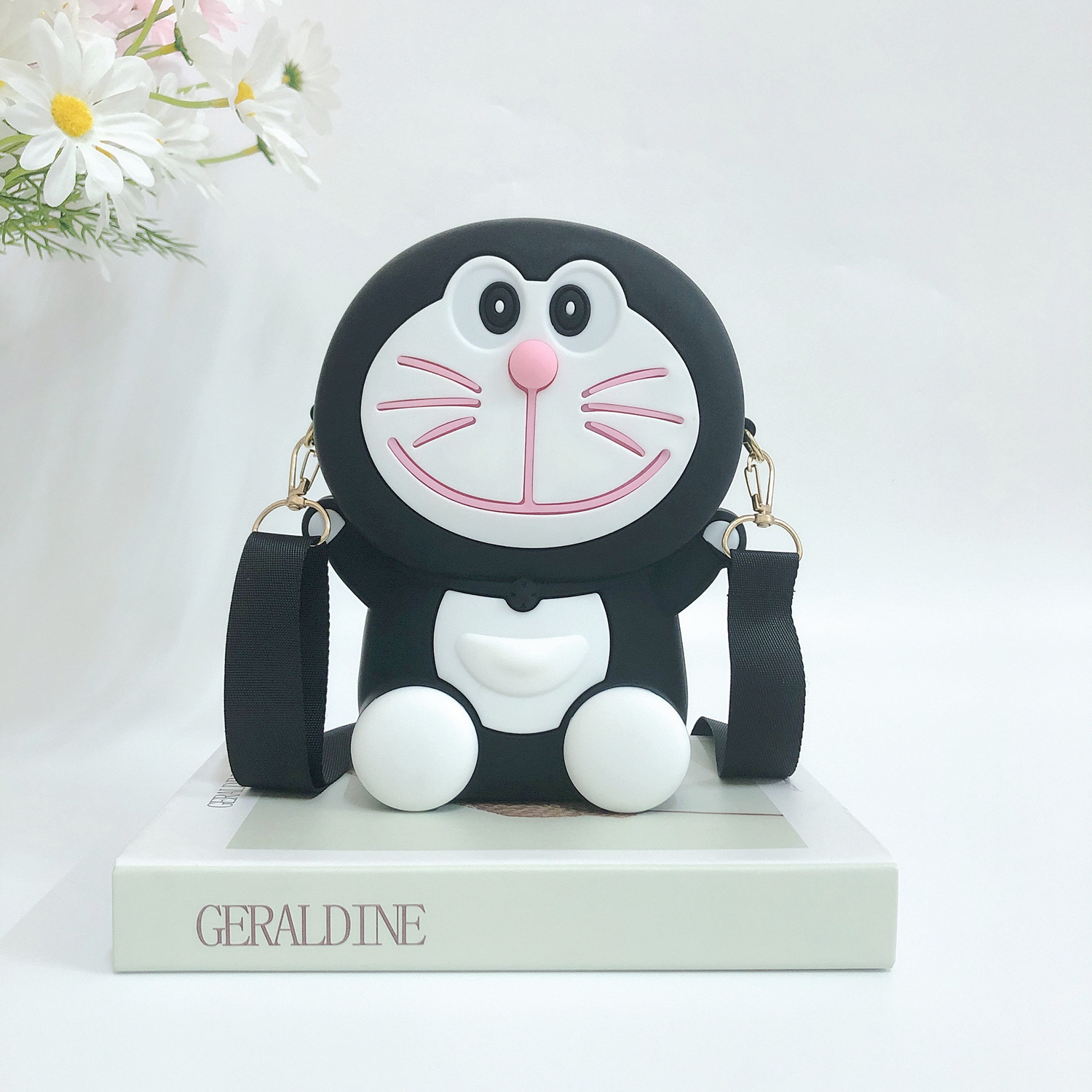 Cartoon Silicone Messenger Bag Trendy New Girlish Cute Shoulder Bag Kawaii Accessory Bag Children's Mobile Phone Bag