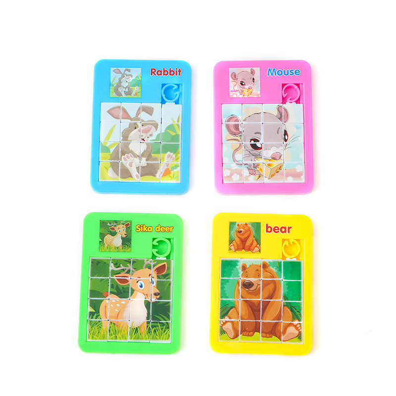 Animal Puzzle Klotski Maze Educational Toys Children's School Kindergarten Gifts Factory Wholesale