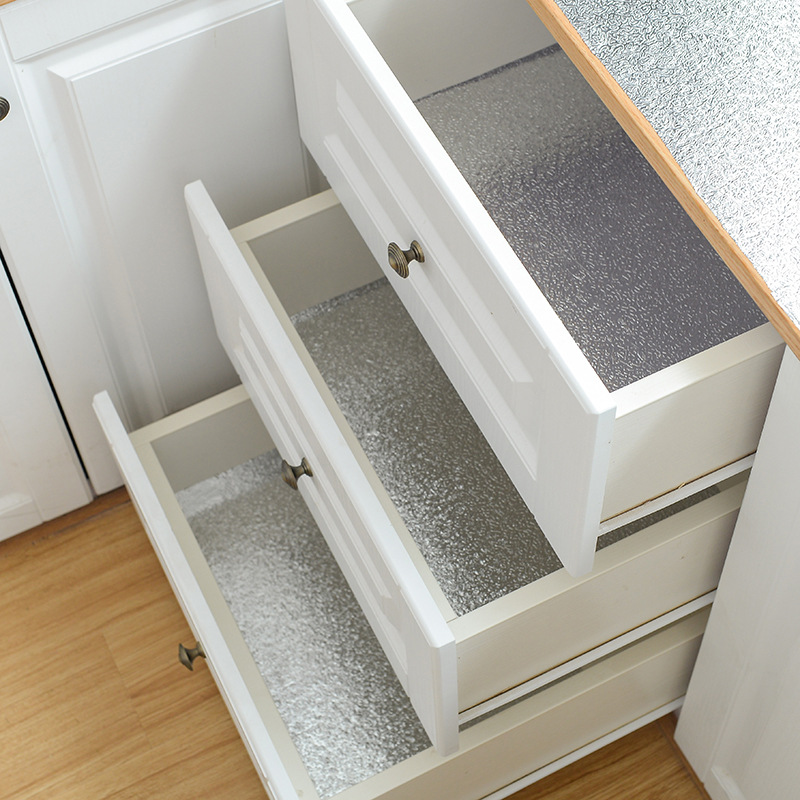 橱柜防潮垫衣柜防水抽屉垫厨房防油贴纸翻新防水膜铝箔自粘耐高温