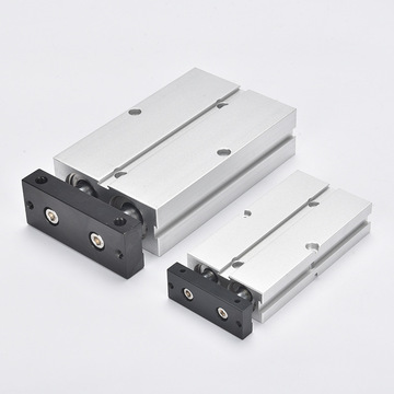 气动双杆双轴气缸双杠大推力tn10x16x20x25可调行程汽压缸带磁32