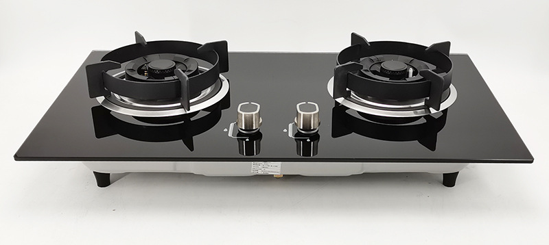 定制嵌入式双灶燃气灶天然气液化石油气飞机铜盖玻璃国标机3c认证