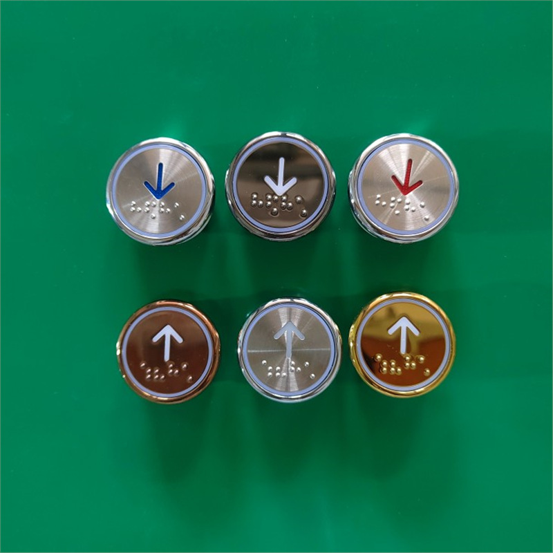 电梯按钮 ka313按钮红光白光蓝光/客梯货梯圆形盲文按键,-阿里巴巴