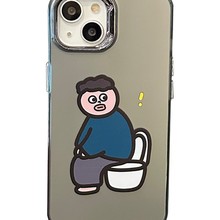 原创卡通搞怪小人适用iphone15promax苹果15手机保护壳13新款12个