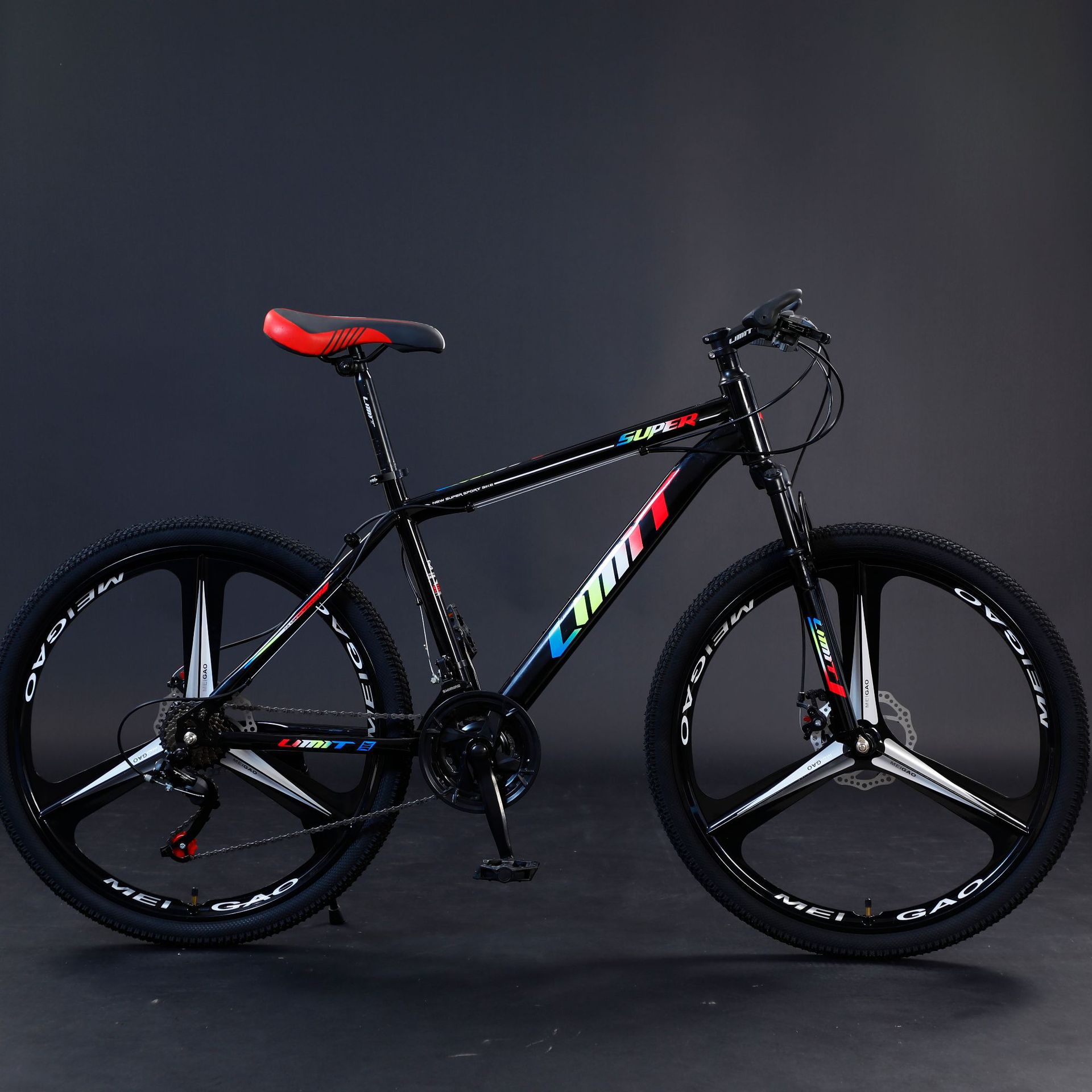 limit26寸21速24速双碟刹减震越野学生山地自行车成人山地车-阿里巴巴