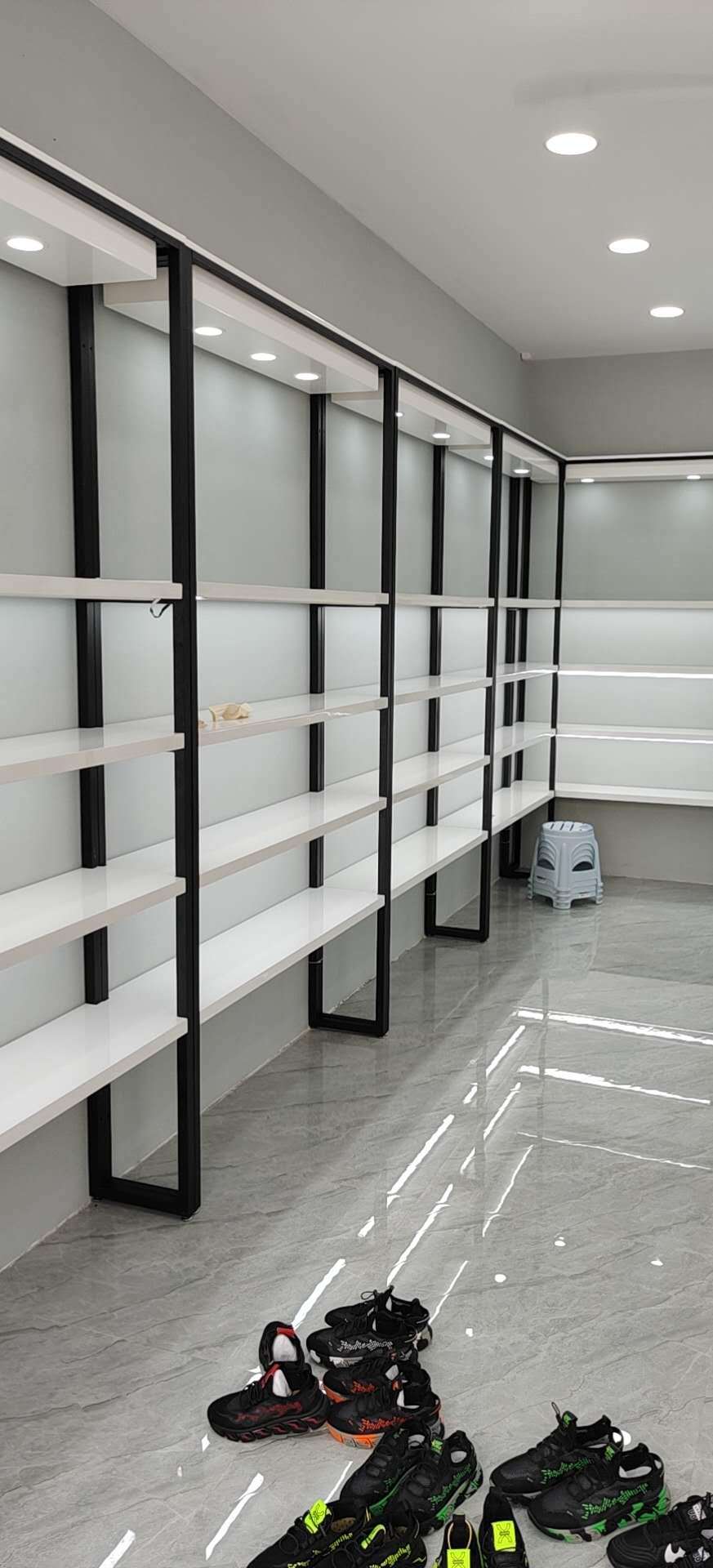 商场店铺用鞋店鞋架鞋子展示架男女童鞋包包陈列柜烤漆落地式货架