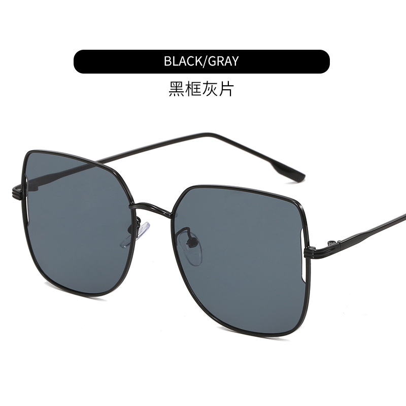 New Metal Spectacle-frame Sunglasses Women's UV Protection Trendy Sunshade Glasses Metal Frame Glasses for Men