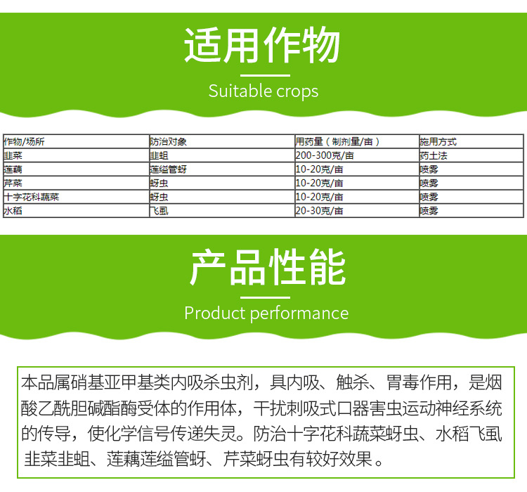 10% 吡虫啉 蔬菜花卉蚜虫小黑飞稻飞虱 韭蛆 农药杀虫剂 14克/袋