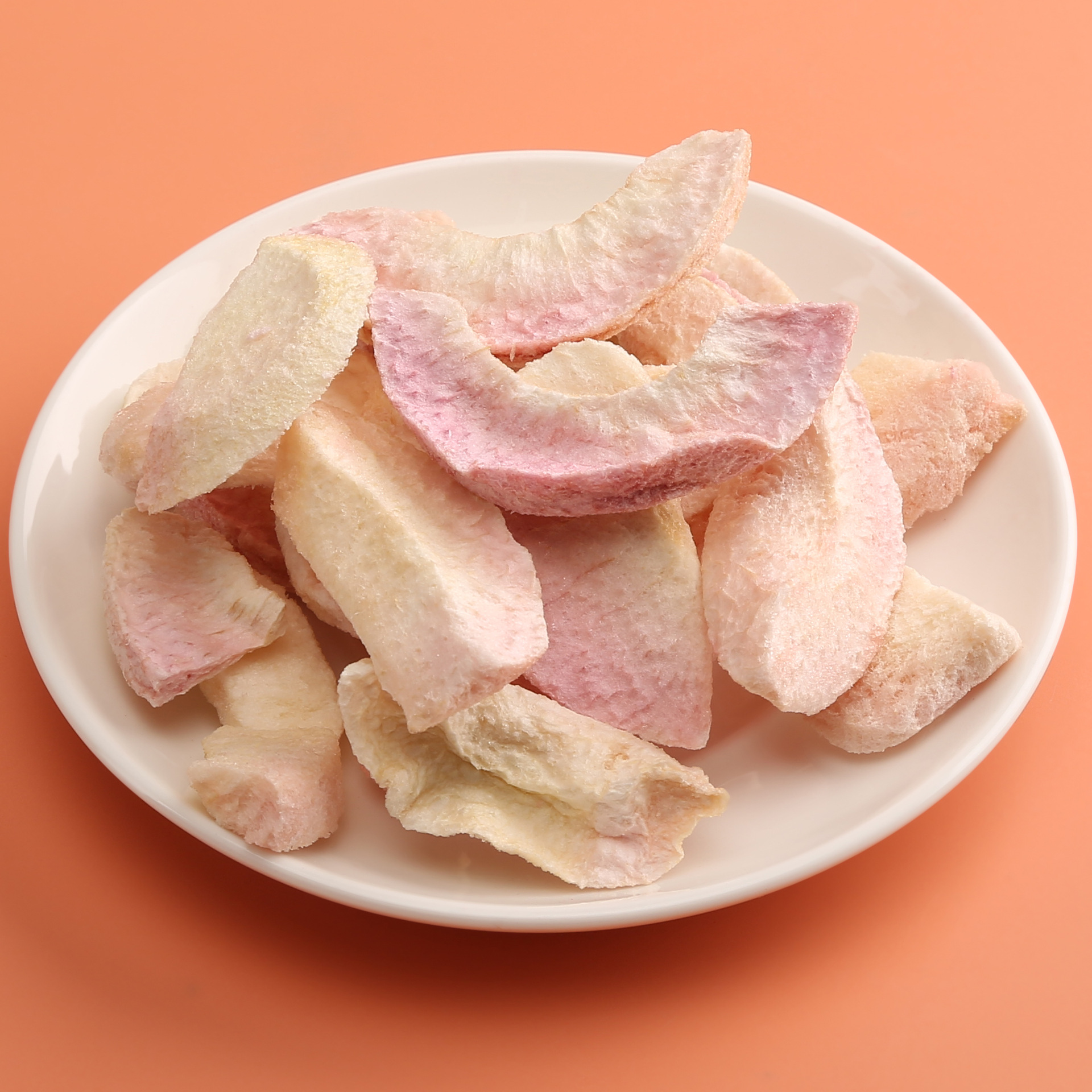 冻干水蜜桃脆片麦片搭档 白桃乌龙茶不加糖水果干 办公室即食零食