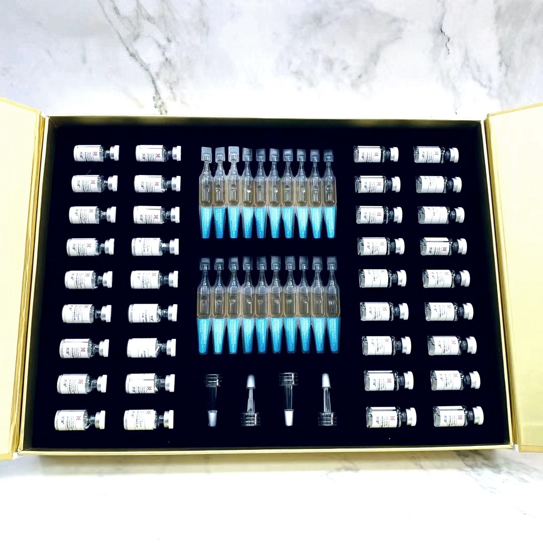 网红直播凯膜玻色因冻干粉嫩肤套装补水保湿护肤品套盒厂家批发