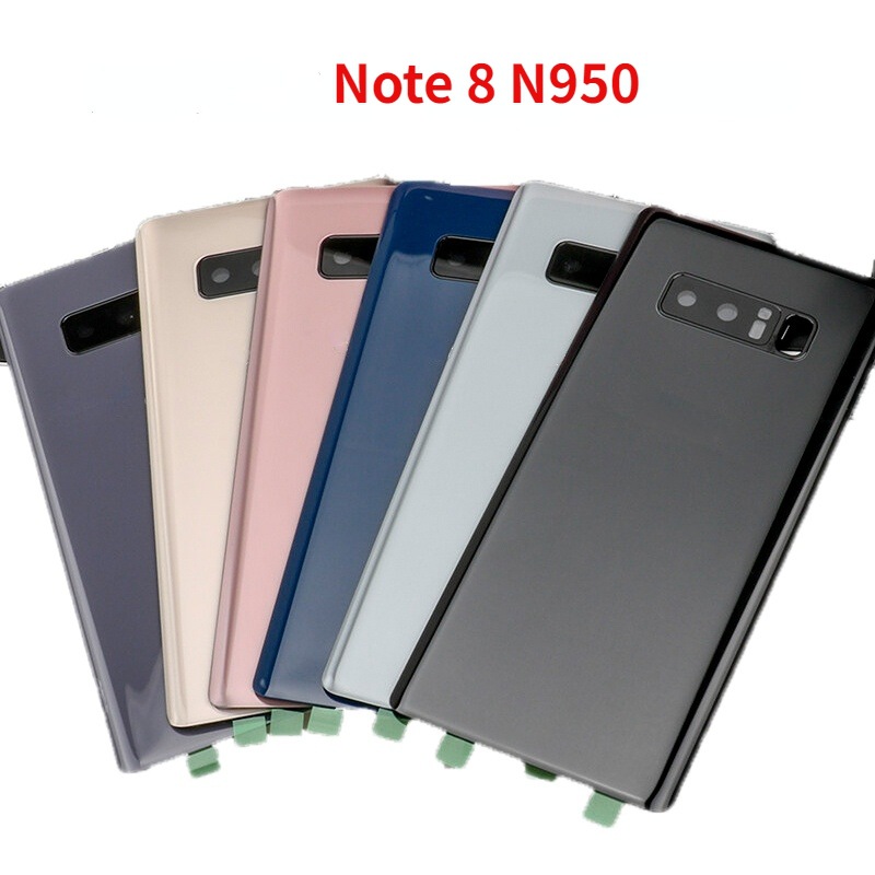 适用三星note8电池后盖n9后屏玻璃n950外壳n960电池盖板 镜框