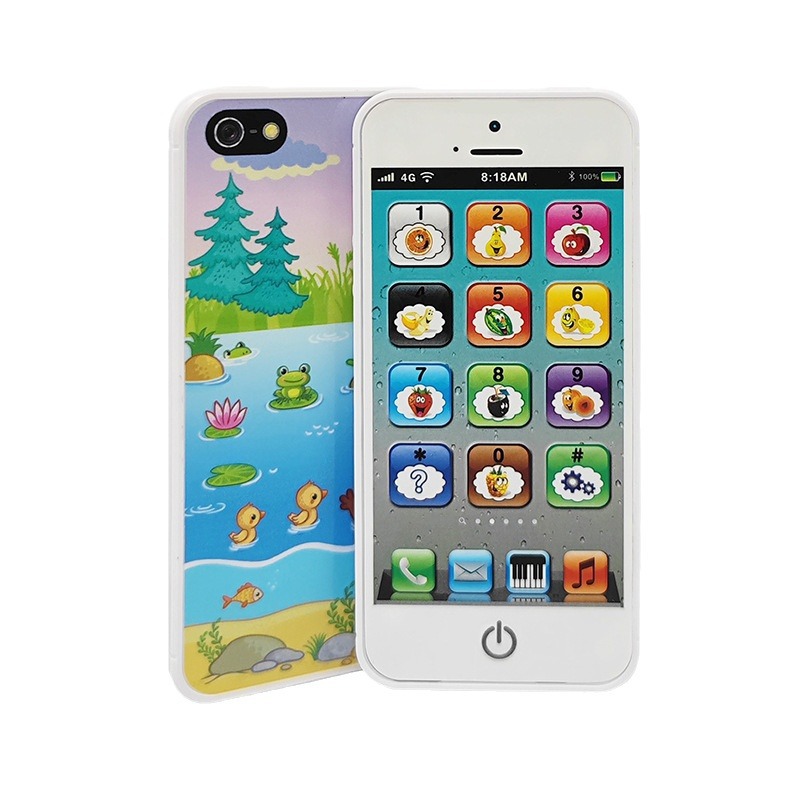 Cross-Border Hot Children's English Toys Mobile Phone Early Education Educational Learning Machine Charging English Touch Screen Simulation Telephone